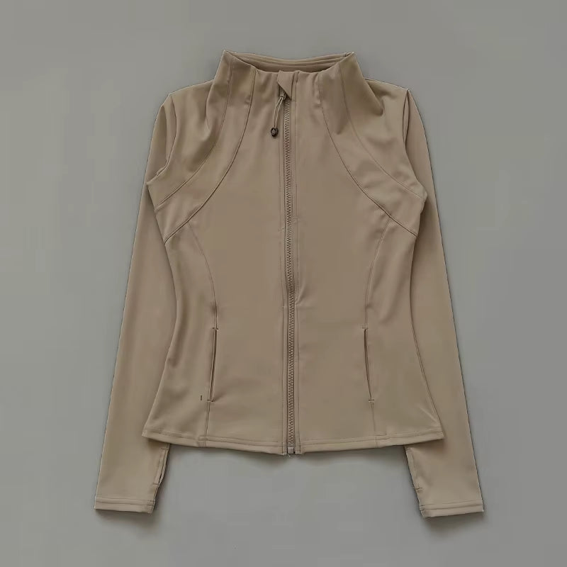 Sports Coat Women'S Shirt Yoga Slim Long Sleeve Fast Running Thin Pilates Fitness Suit Top Clothing