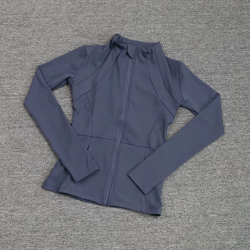 Sports Coat Women'S Shirt Yoga Slim Long Sleeve Fast Running Thin Pilates Fitness Suit Top Clothing