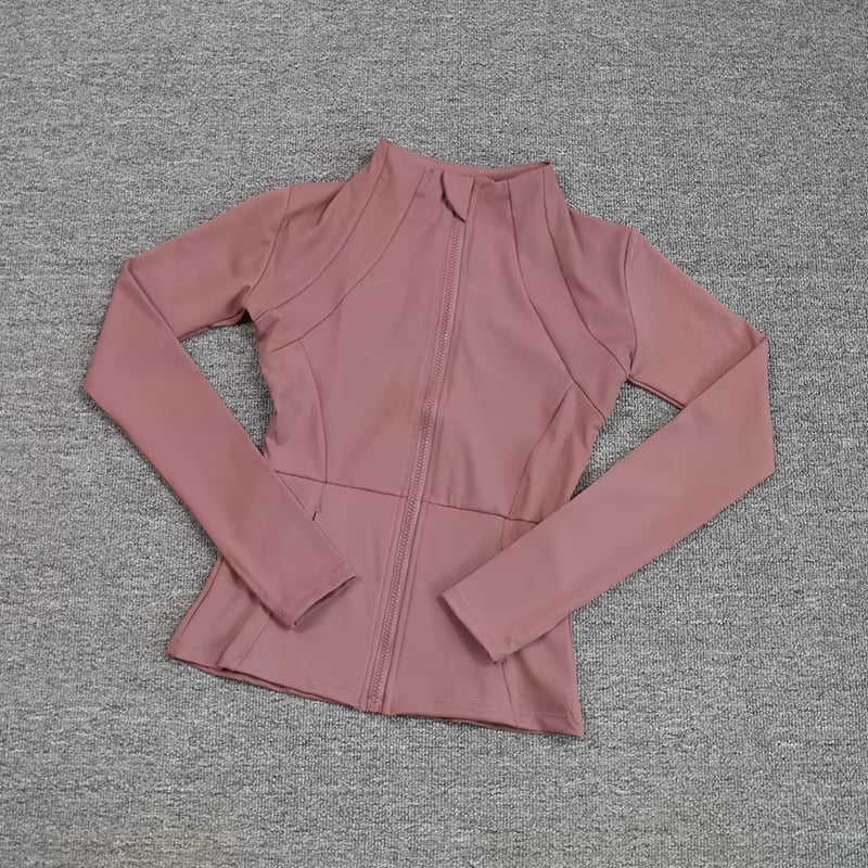 Sports Coat Women'S Shirt Yoga Slim Long Sleeve Fast Running Thin Pilates Fitness Suit Top Clothing