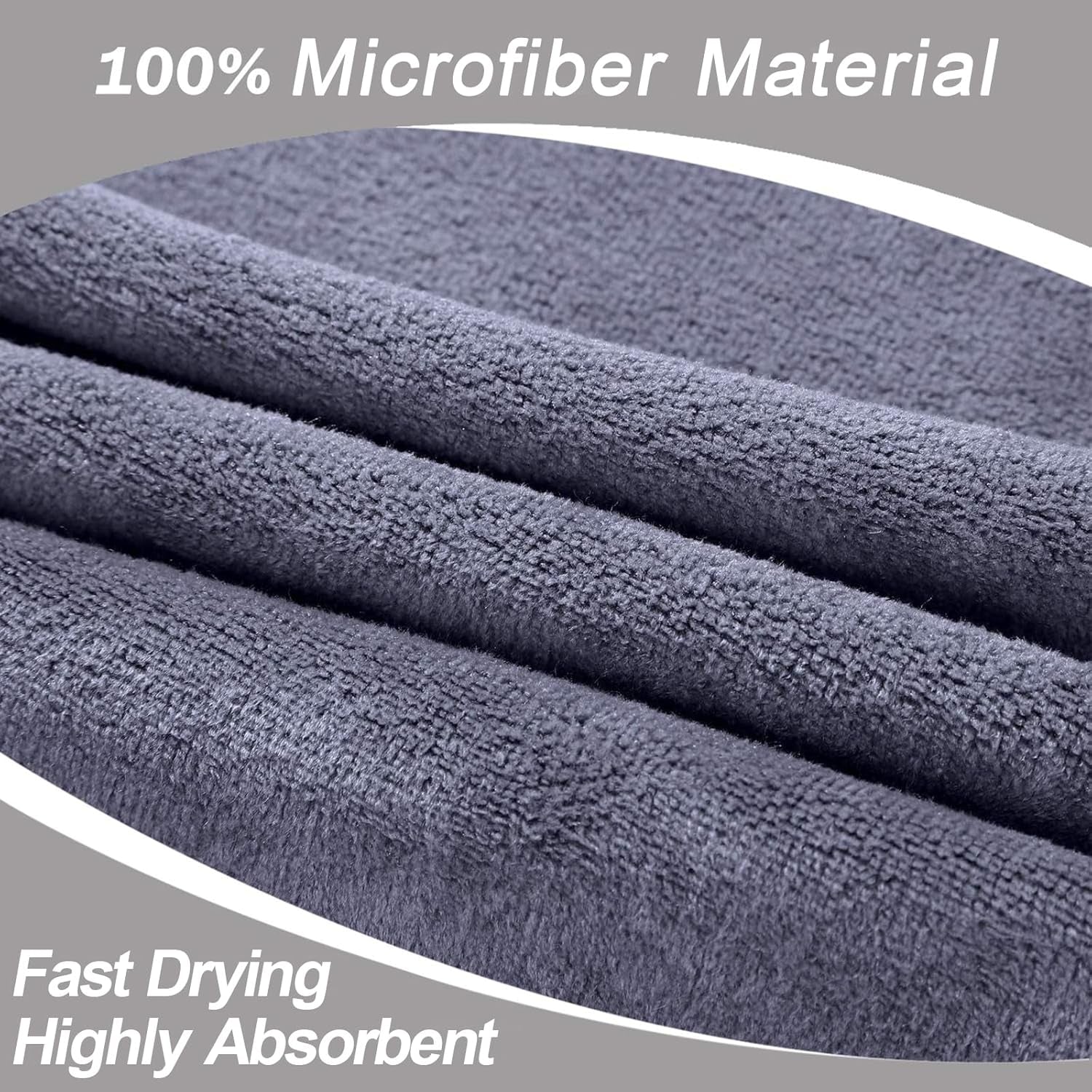 Gym Towels Set, Microfiber Sports Towel for Men and Women, Super Soft and Quick-Drying 3-Pack Set Towel, for Tennis, Yoga, Cycling, Swimming (1Blue+1Purple+1Gray, 14" X 29")