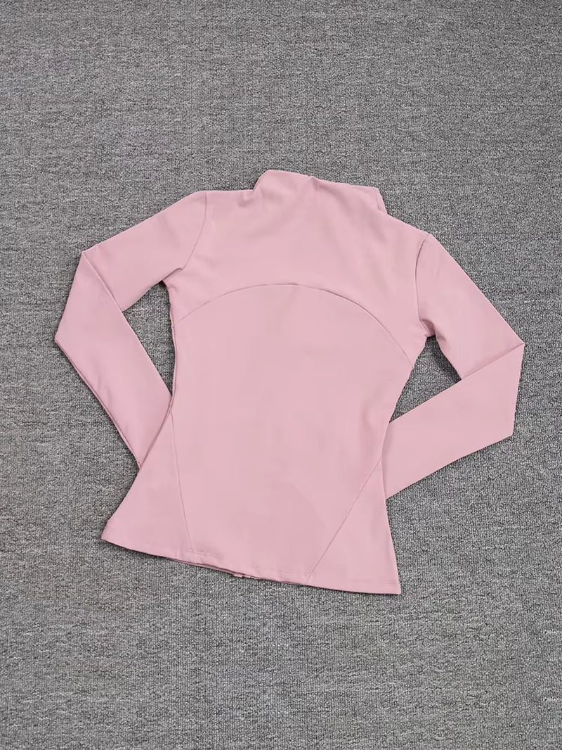 Sports Coat Women'S Shirt Yoga Slim Long Sleeve Fast Running Thin Pilates Fitness Suit Top Clothing