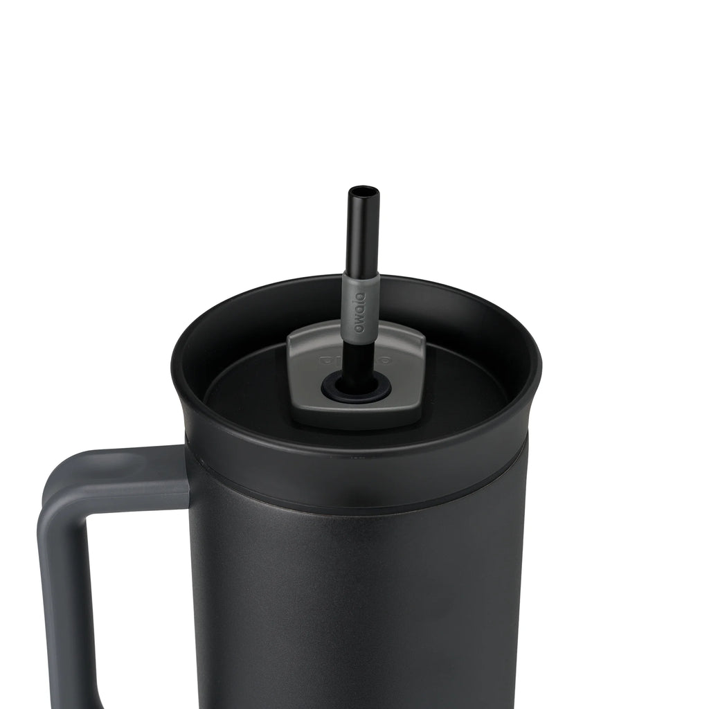 Stainless Steel Tumbler, 40Oz, Black