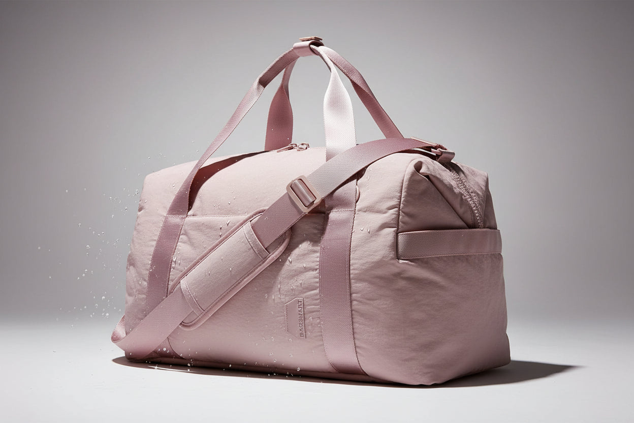 Gym Bag for Women, Carry on Weekender Overnight Bag, Travel Duffel Bags with Trolley Sleeve, Personal Item Travel Bag Tote Bag Workout Dance Bag(Pink,Medium)